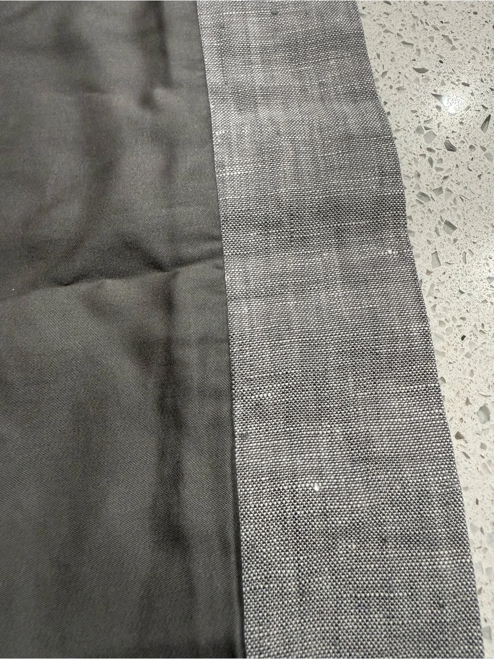 Pottery Barn Gray Fabric Pillow Cover with Subtle Sheen Standard 26.5 x 20 L1L2